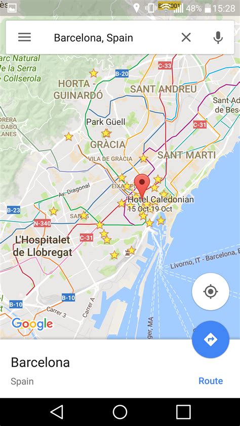 barcelona map google map